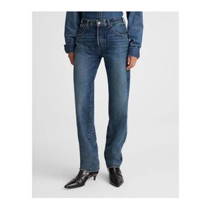 Madewell Straight-Leg Jeans in Deep Blue Wash